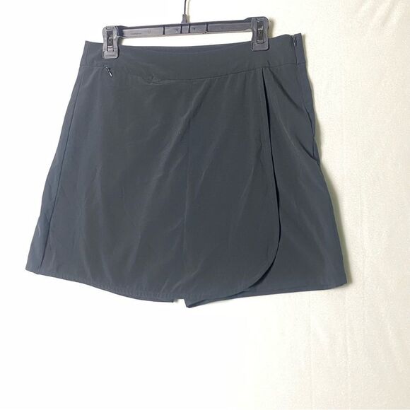 Exofficio Black Faux Wrap Skort Size 6 - Picture 1 of 13